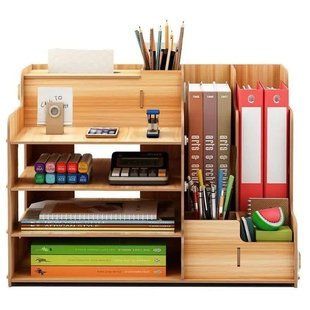 Drewniany organizer na biurko (5790)