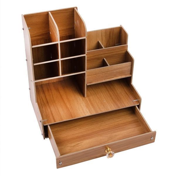 Drewniany organizer na biurko (87550001)