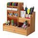 Drewniany organizer na biurko (87550001)