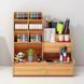 Drewniany organizer na biurko (87550001)