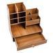Drewniany organizer na biurko (87550001)