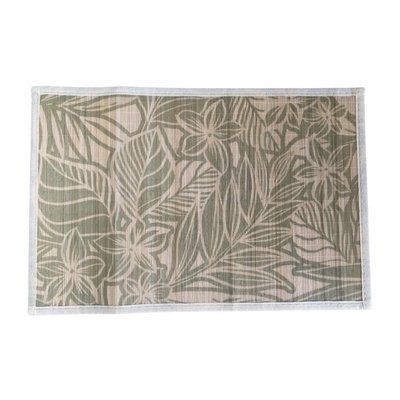 Podkładka na st&oacute;ł bambusowa 45x30 cm, wz&oacute;r roślinny (91640003)