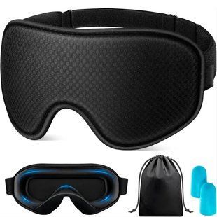3D Opaska na oczy Maska anatomiczna + zatyczki do uszu w zestawie (90760001)