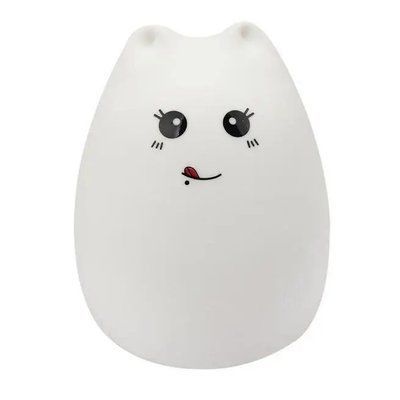 Silikonowa lampka nocna LED "Kitty" (5106)