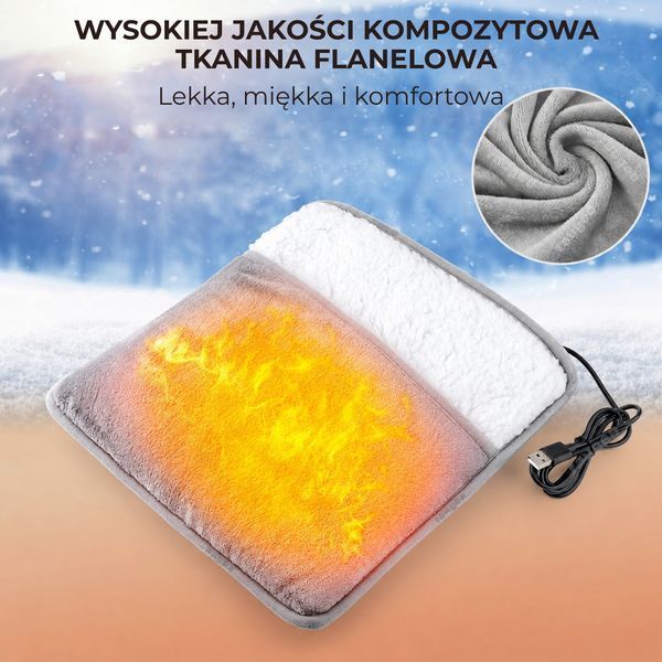 Miękki ogrzewacz do st&oacute;p z zasilaniem USB (94420001)