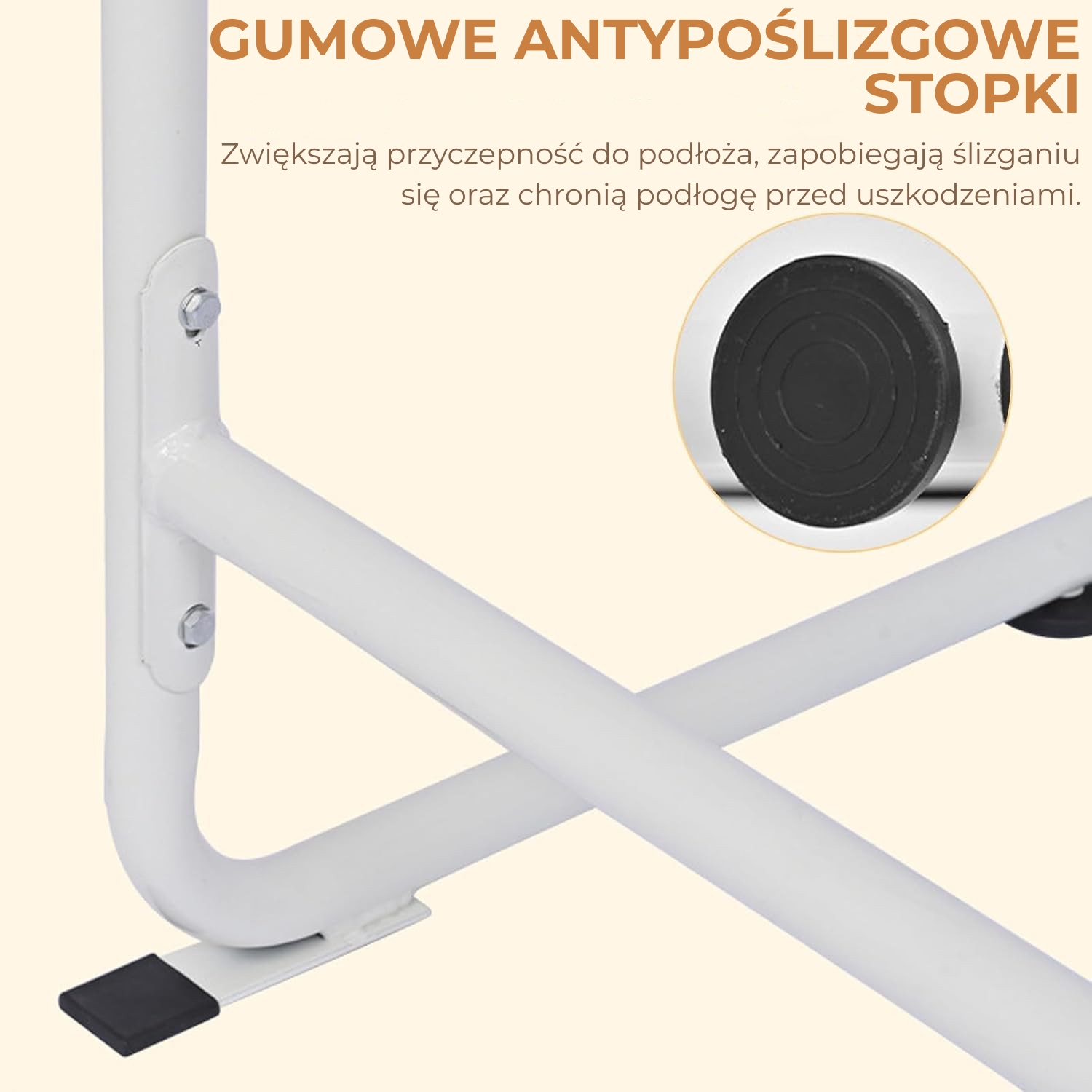 Antypoślizgowe poręcze do wstawania z łóżka i fotela